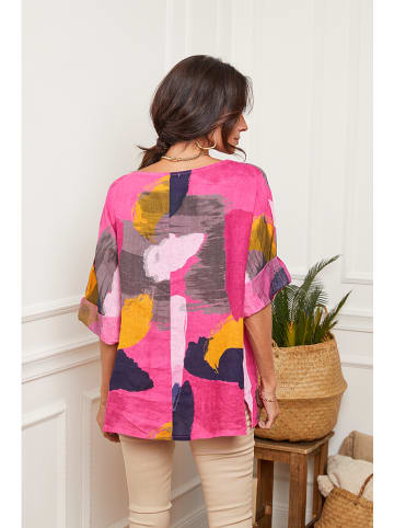 Joséfine Leinen-Bluse in Pink