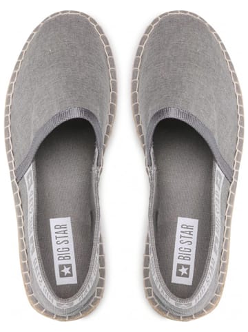 BIG STAR Espadryle w kolorze szarym