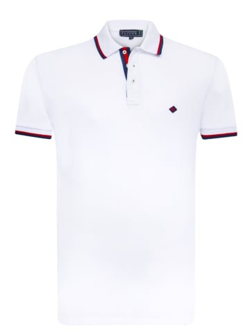 SIR RAYMOND TAILOR Koszulka polo "Amsterdam" w kolorze białym