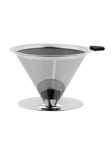 Profiline Roestvrijstalen koffiefilter zilverkleurig - (H)9 cm - Ø 12,5 cm