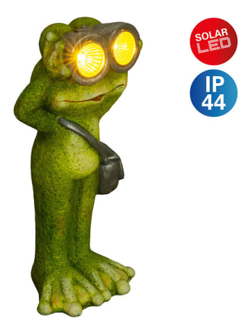 näve LED-Solarleuchte "Frosch" in Grün - (B)14 x (H)30 x (T)10 cm