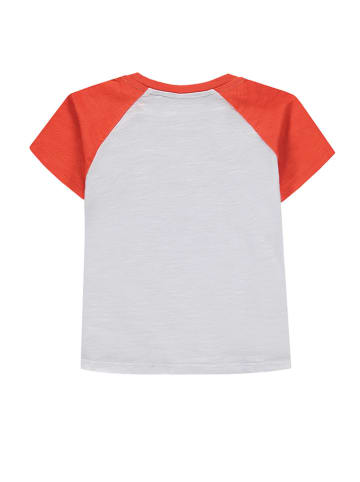 Kanz Shirt in Orange/ Weiß