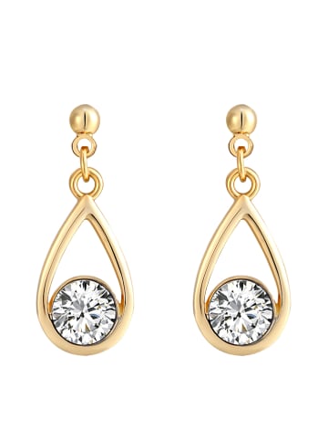 Park Avenue Pozłacane kolczyki-wkrętki z kryształami Swarovski