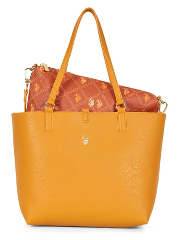 U.S. Polo Assn. Torebka "New Rogersville" w kolorze musztardowym - 28 x 14 x 27 cm