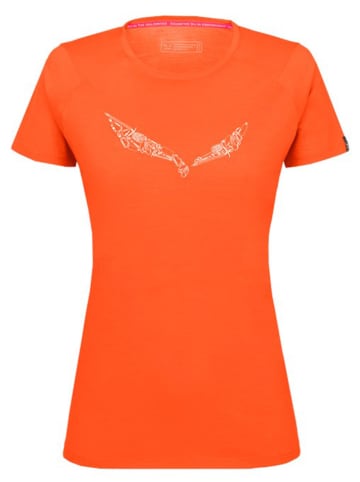 Salewa Koszulka funkcyjna "Pure Hardware" w kolorze pomarańczowym