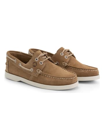 TRAVELIN' Leren mocassins "Penzance" lichtbruin