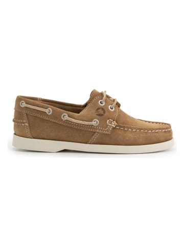 TRAVELIN' Leren mocassins "Penzance" lichtbruin