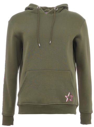 Zwillingsherz Hoodie "Kiana" kaki