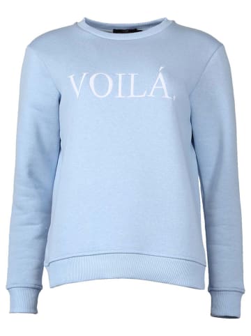 Zwillingsherz Bluza "Voilà" w kolorze błękitnym
