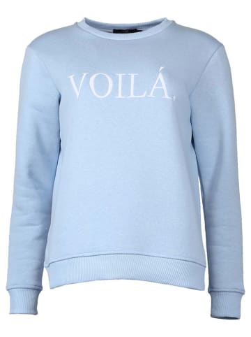 Zwillingsherz Sweatshirt "Voilà" in Hellblau