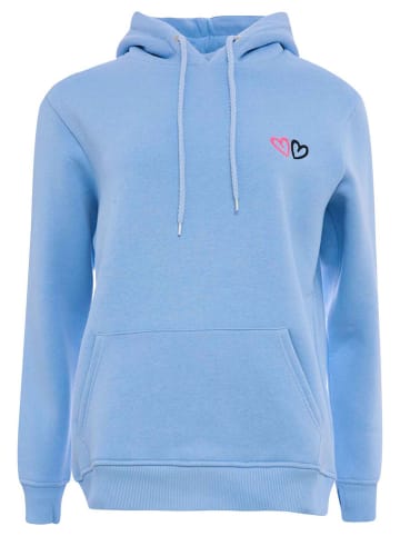 Zwillingsherz Hoodie "Lima" lichtblauw