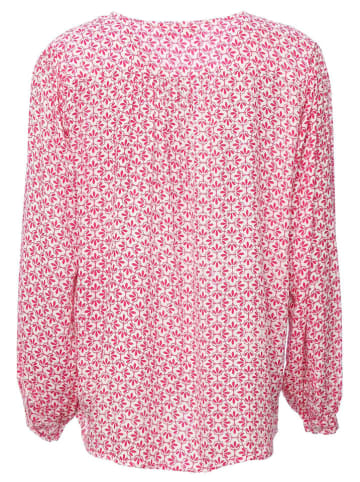 Zwillingsherz Bluzka w kolorze różowo-białym