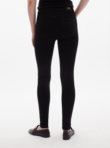 LTB Dżinsy "Amy" - Skinny fit - w kolorze czarnym