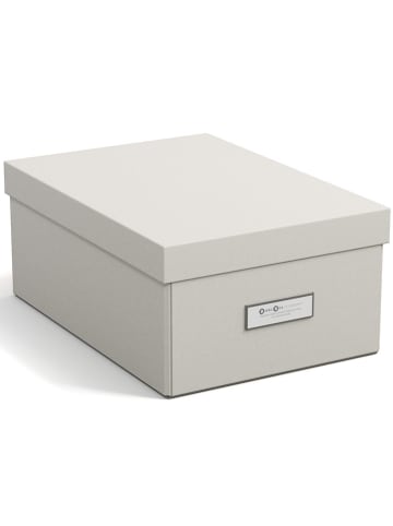 BigsoBox Aufbewahrungsbox "Karin" in Beige - (B)31,5 x (H)13,5 x (T)22,5 cm