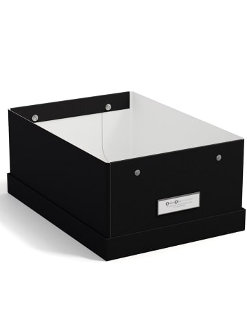 BigsoBox Pudełko w kolorze czarnym - 31,5 x 13,5 x 22,5 cm