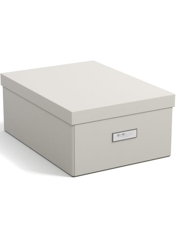 BigsoBox Pudełko "Katia" w kolorze beżowym - 39 x 16 x 28,5 cm