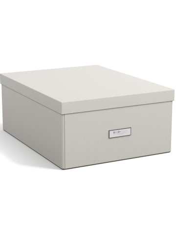 BigsoBox Aufbewahrungsbox "Katrin" in Beige - (B)45 x (H)18,5 x (T)34,5 cm