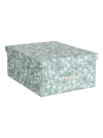 BigsoBox Aufbewahrungsbox "Katrin" in Türkis - (B)45 x (H)18,5 x (T)34,5 cm