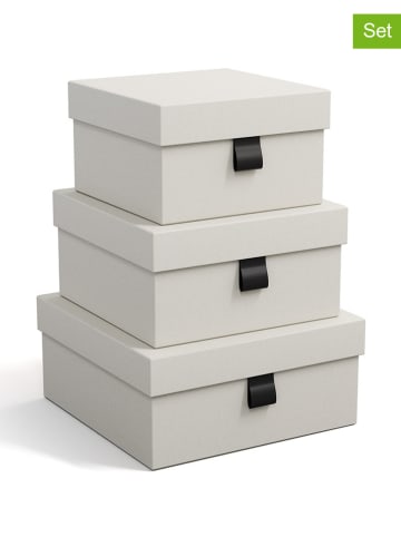 BigsoBox 3-delige set: opbergboxen "Tilly" beige