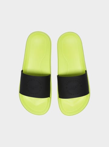 4F Slippers lichtgroen/zwart