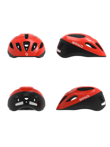 Briko Fahrradhelm "Fury" in Schwarz/ Rot