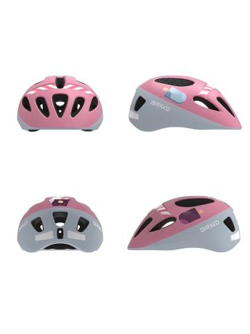 Briko Fietshelm "Fury" wit/lichtroze