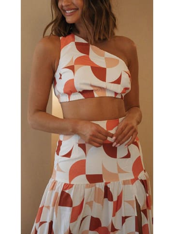 LA Angels 2-delige outfit wit/rood/oranje