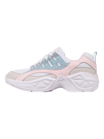 Kappa Sneakers "Overton" in Weiß/ Türkis/ Rosa
