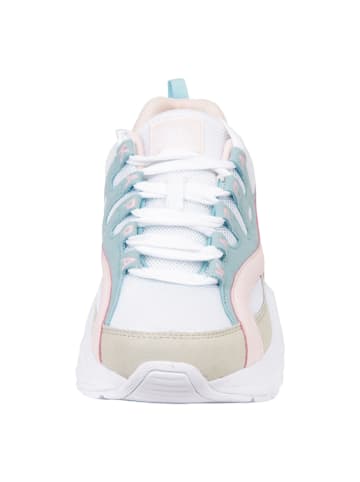 Kappa Sneakers "Overton" wit/turquoise/lichtroze