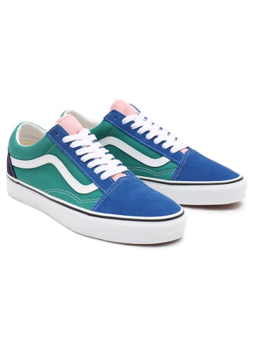 Vans Sneakers "Old Skool" blauw/groen/lichtroze