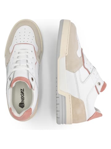 NoGRZ Leren sneakers "G.Grassi" beige/wit