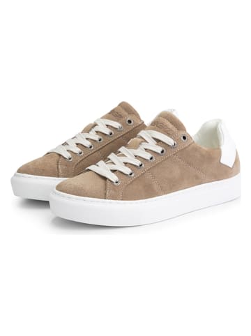 NoGRZ Leder-Sneakers "P.Paget" in Hellbraun