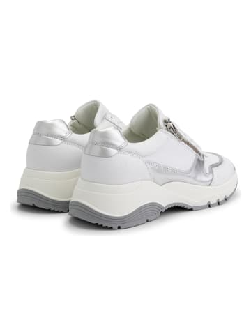 NoGRZ Skórzane sneakersy "R.Russell" w kolorze białym