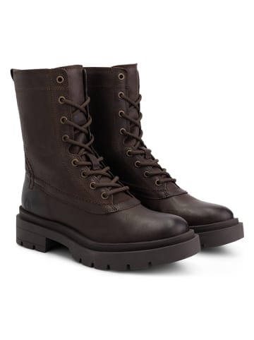 NoGRZ Leren boots "L.Woods" donkerbruin