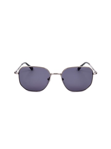 Calvin Klein Unisex-Sonnenbrille in Silber/ Schwarz