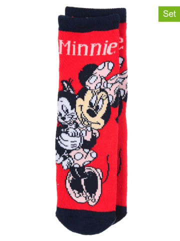 Disney Minnie Mouse 2-delige set: sokken rood