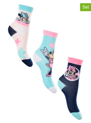 Disney Minnie Mouse 3-delige set: sokken meerkleurig
