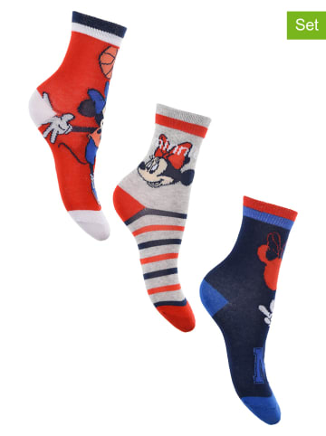 Disney Minnie Mouse 3er-Set: Socken in Bunt