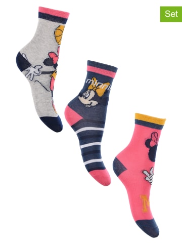 Disney Minnie Mouse 3-delige set: sokken meerkleurig