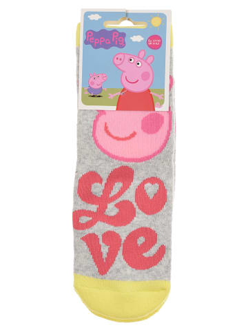 Peppa Pig Sokken grijs/geel