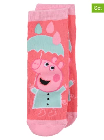 Peppa Pig 2-delige set: sokken roze