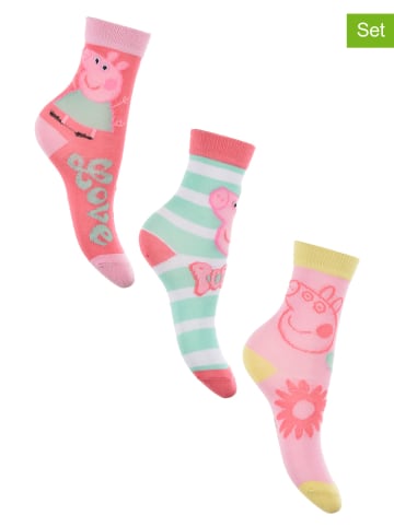Peppa Pig 3er-Set: Socken in Bunt