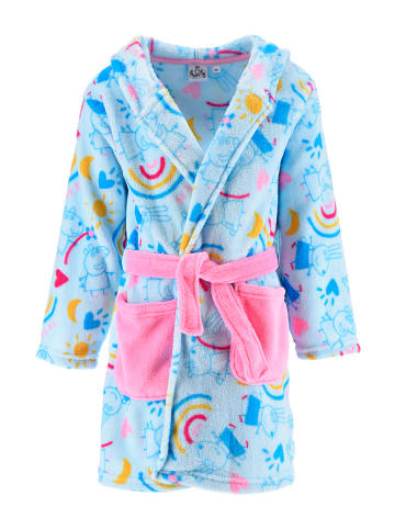 Peppa Pig Badjas lichtblauw/meerkleurig