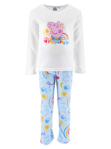 Peppa Pig Pyjama wit/lichtblauw