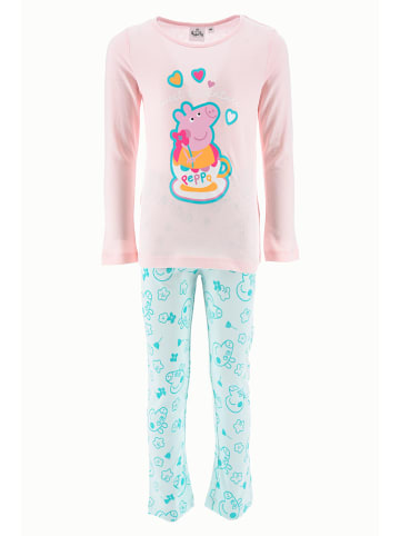Peppa Pig Pyjama in Hellblau/ Rosa