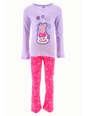 Peppa Pig Pyjama in Pink/ Lila