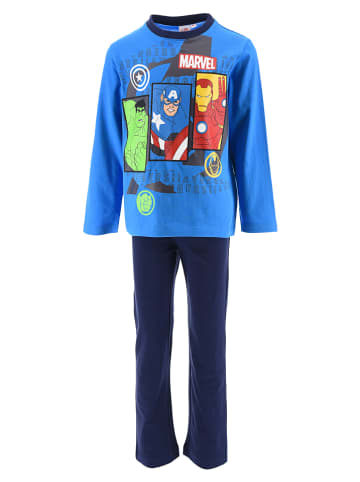 Avengers Pyjama in Blau/ Bunt