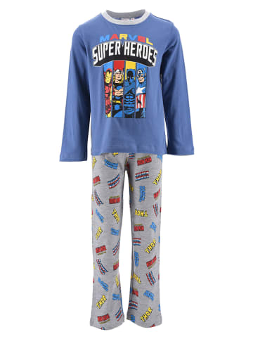 Avengers Pyjama in Blau/ Grau