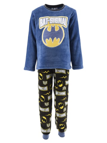 Batman Pyjama in Blau/ Schwarz/ Gelb