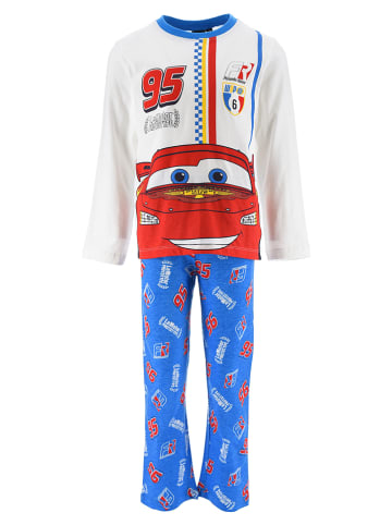 Disney Cars Pyjama blauw/wit